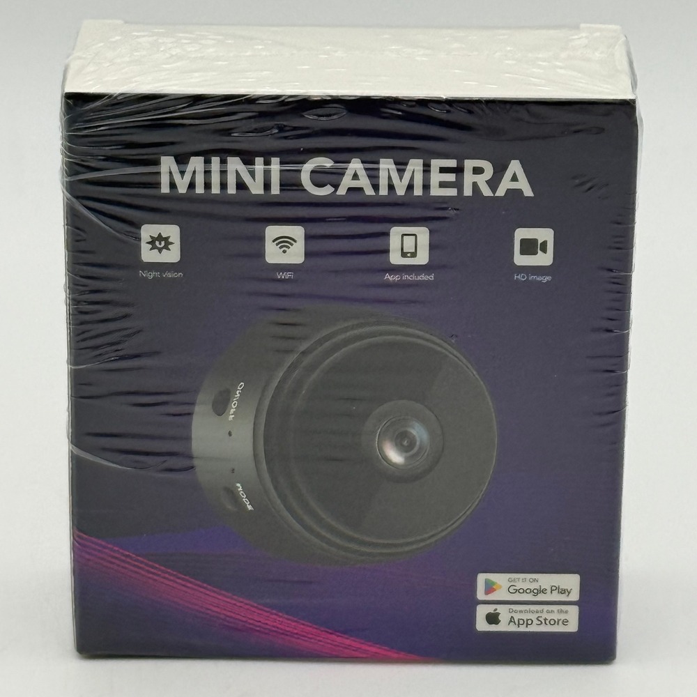 Mini Camera WiFi HD Home Security Night Vision App Controlled Magnetic Stand